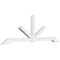 Ekena Millwork Vanguard Architectural Grade PVC Gable Bracket, 108"W x 36"H x 4"D x 4"F, 8/12 Pitch GBP108X36X0404VAN00 - alternate 1